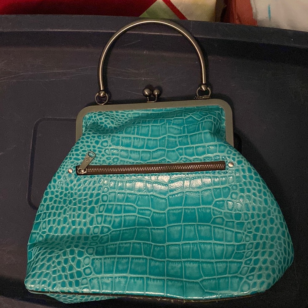 Patricia Nash AQUA Distressed Vintage Croc collection.